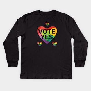 vote yes Kids Long Sleeve T-Shirt